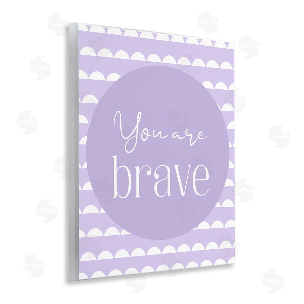 Christine Simpson Art You Are Brave Sentiment Wall Plaque Art Print