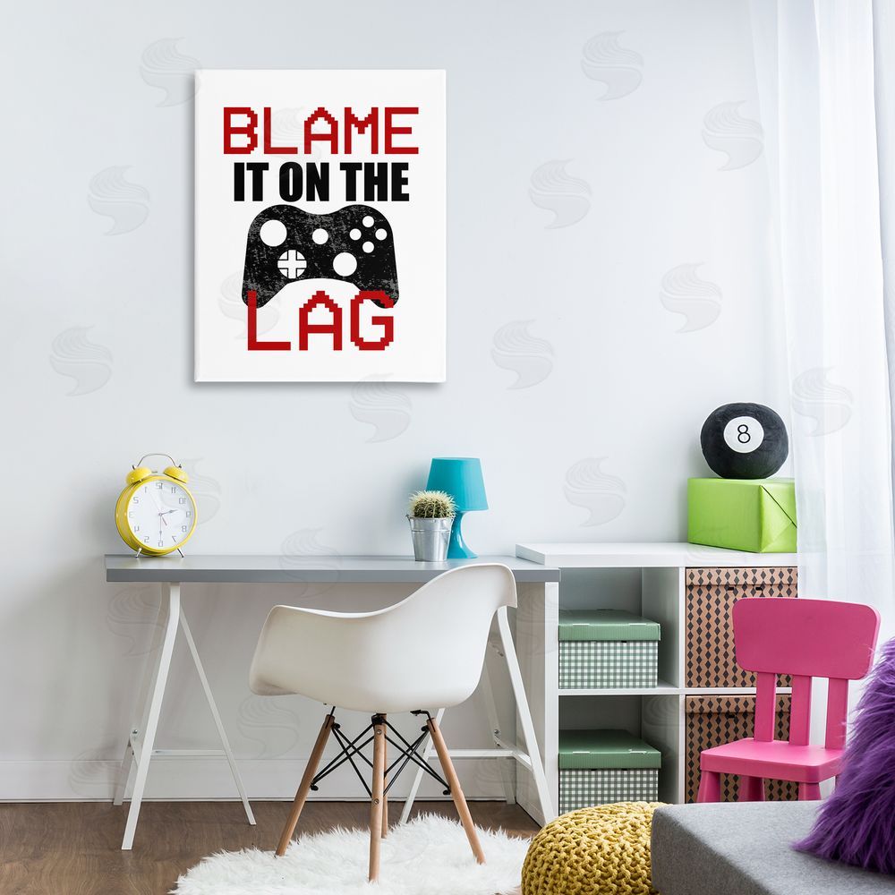 Kim Allen Blame It On The Lag Canvas Art on Wall