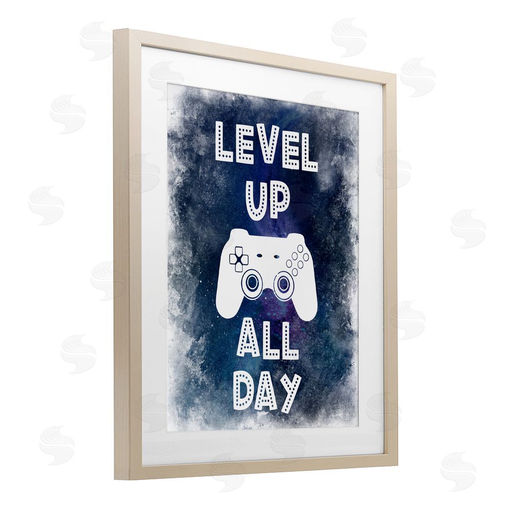 Marcus Prime Level Up All Day Splash Birch Framed Print Under Glass with White Mat Wall Art