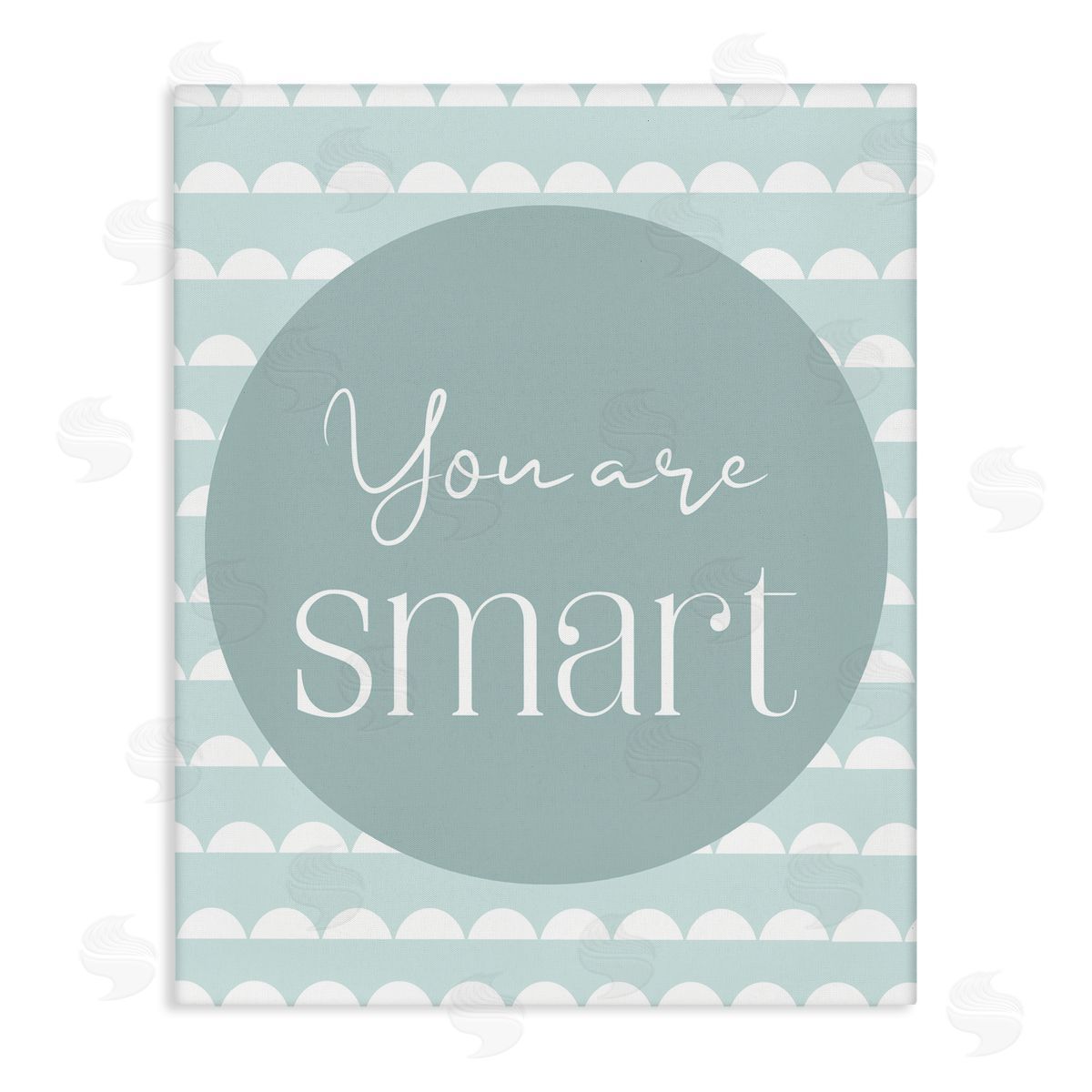 Christine Simpson Art You Are Smart Sentiment Canvas Wall Art Print