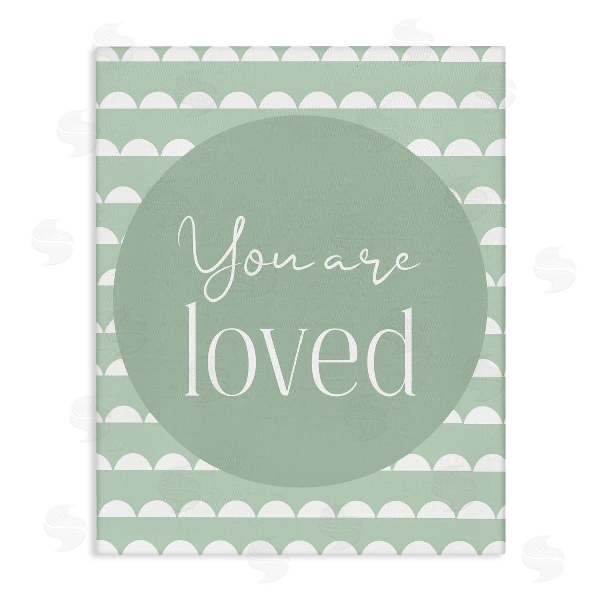 Christine Simpson Art You Are Loved Sentiment Canvas Wall Art Print