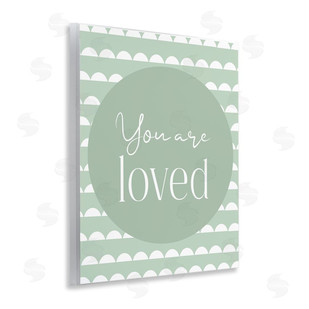 Christine Simpson Art You Are Loved Sentiment Wall Plaque Art Print