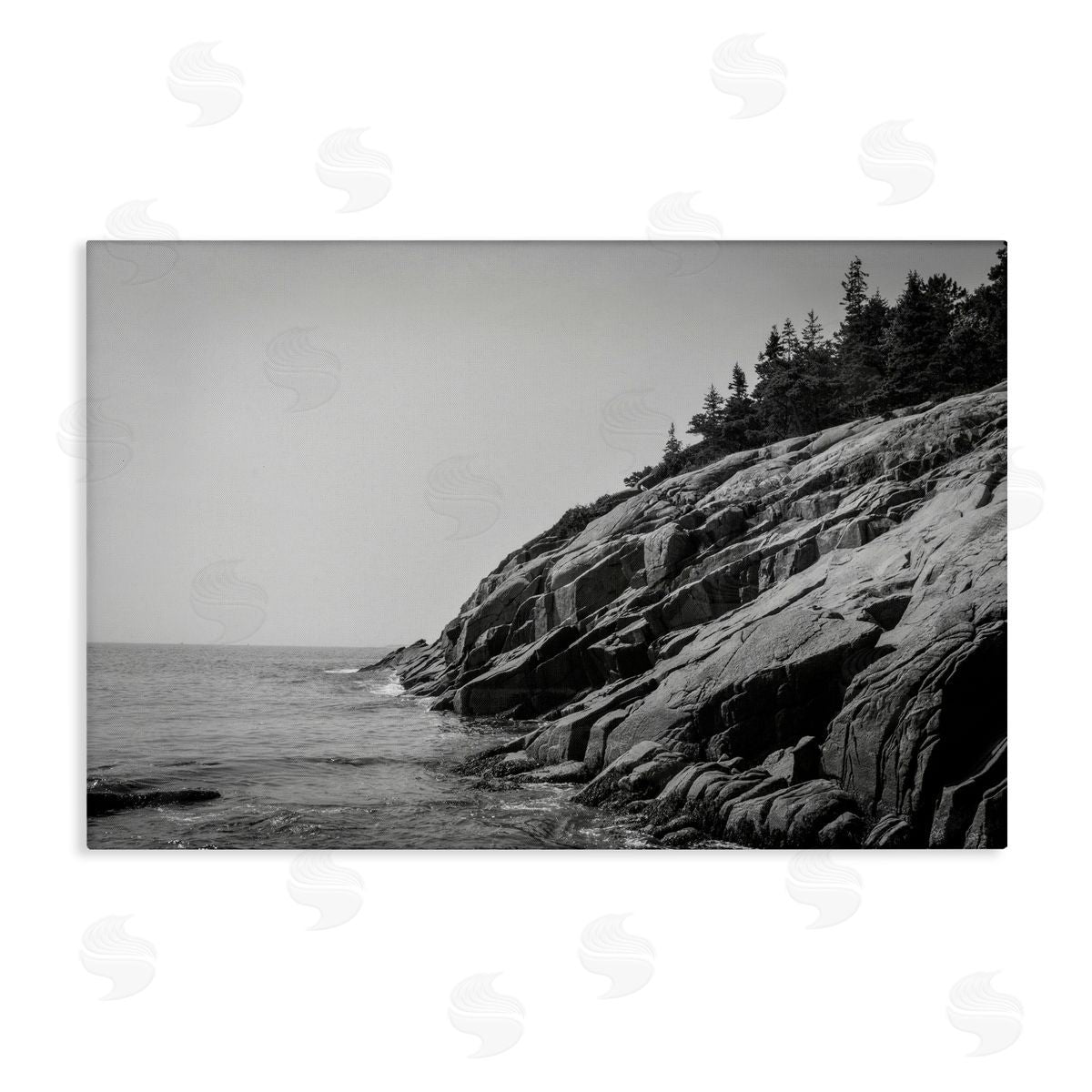 James Rodewald Steep Ocean Cliff Side Canvas Wall Art Print