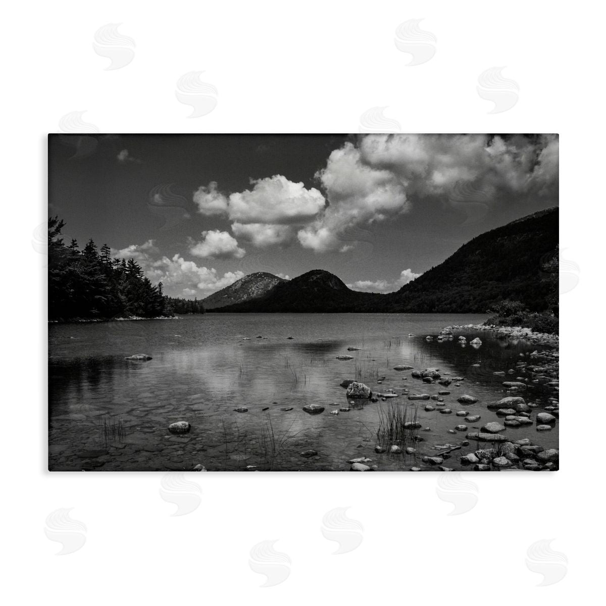 James Rodewald Cloudy Mountain In The Distance Canvas Wall Art Print