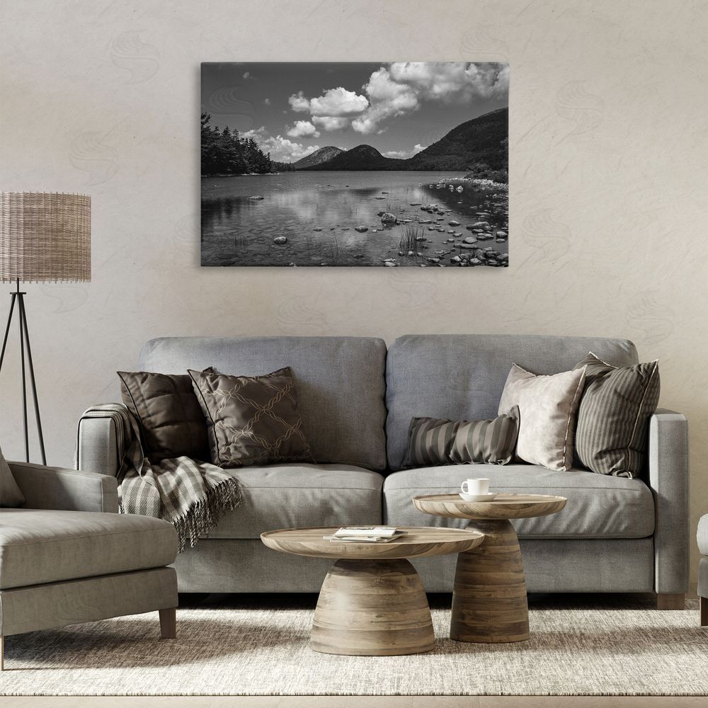 James Rodewald Cloudy Mountain In The Distance Canvas Art on Wall
