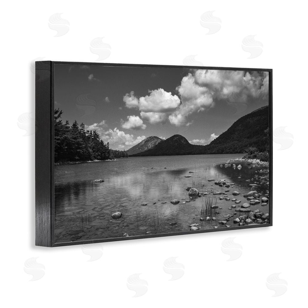 James Rodewald Cloudy Mountain In The Distance Black Framed Giclee Wall Art Print
