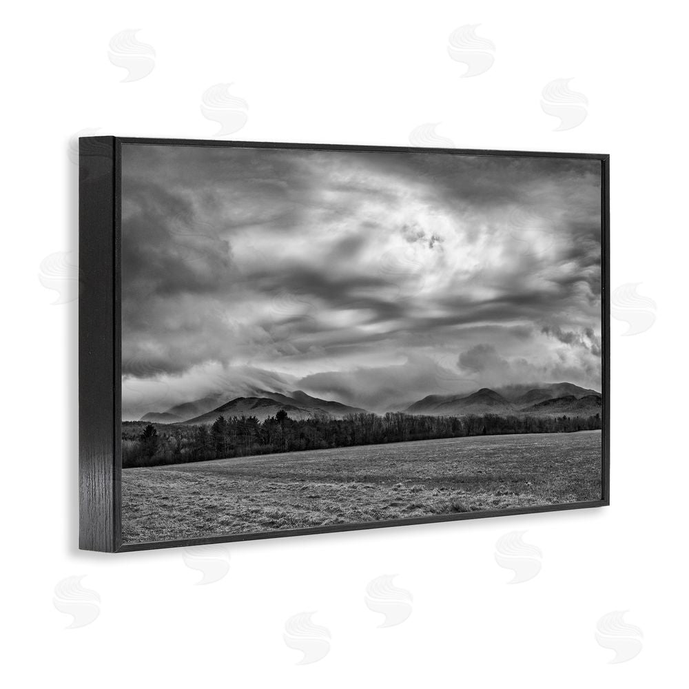 James Rodewald Distant Cloudy Skies View Black Framed Giclee Wall Art Print
