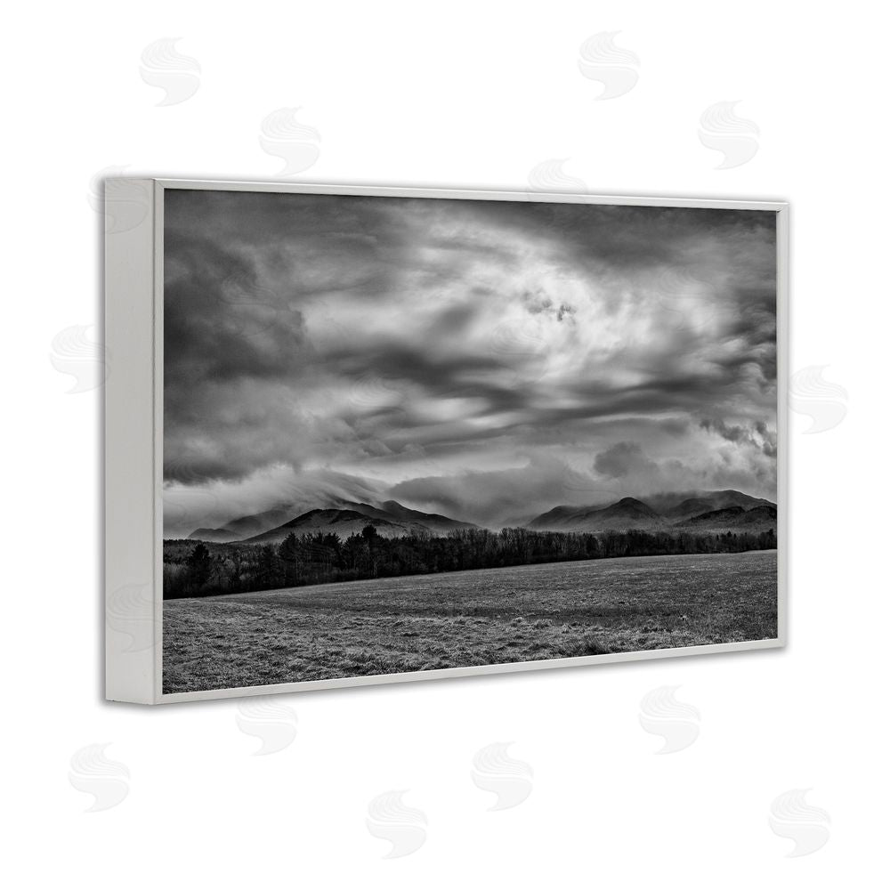 James Rodewald Distant Cloudy Skies View White Framed Giclee Wall Art Print