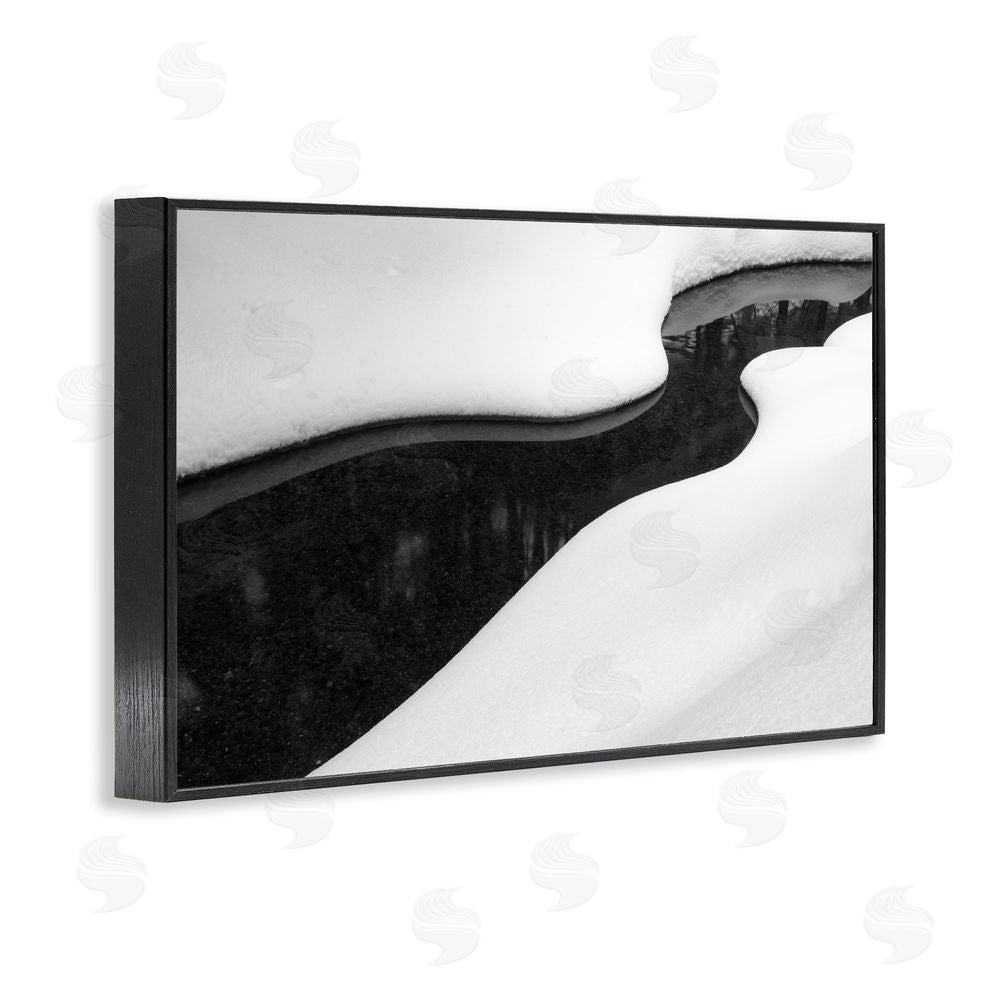 James Rodewald Yin & Yang Stream Black Framed Giclee Wall Art Print