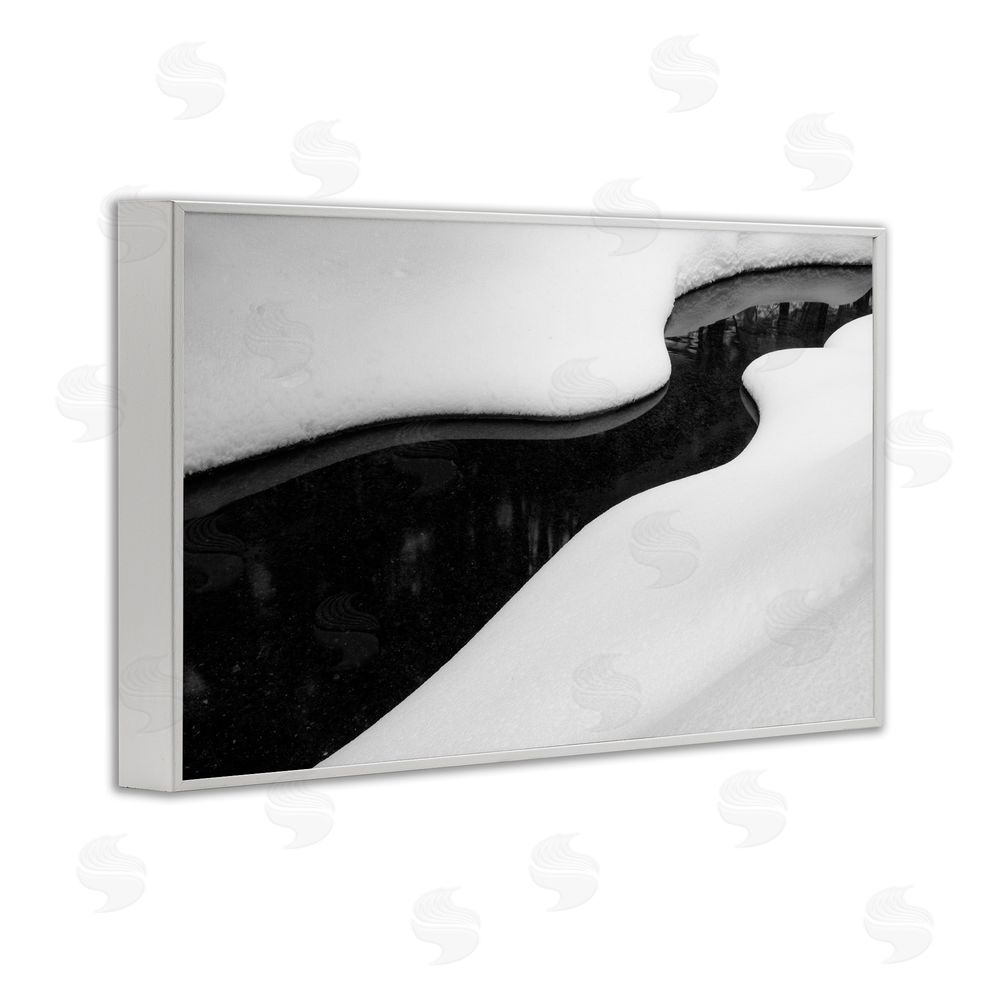 James Rodewald Yin & Yang Stream White Framed Giclee Wall Art Print