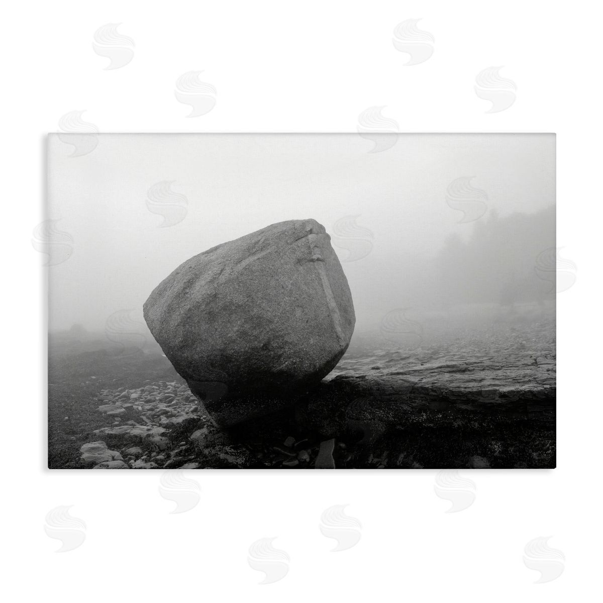 James Rodewald Lone Isolated Rock Canvas Wall Art Print