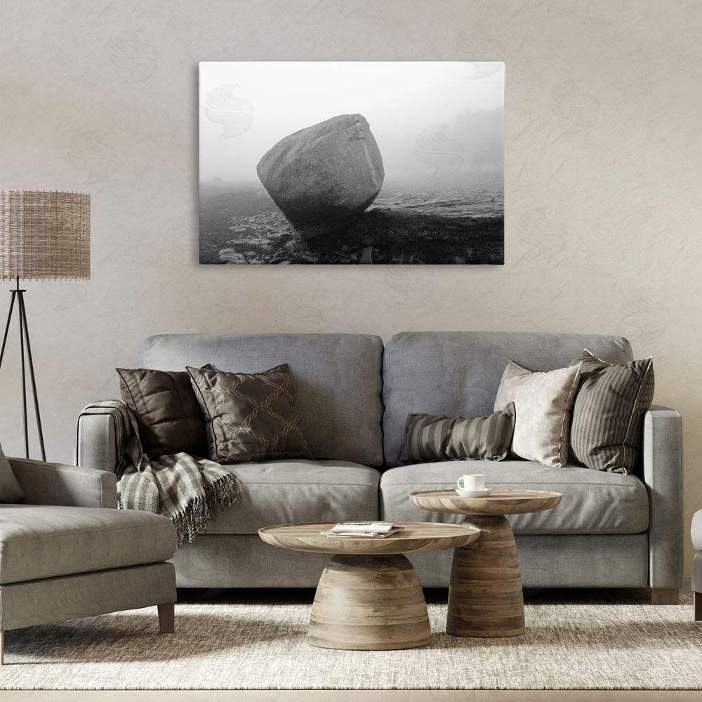 James Rodewald Lone Isolated Rock Canvas Art on Wall