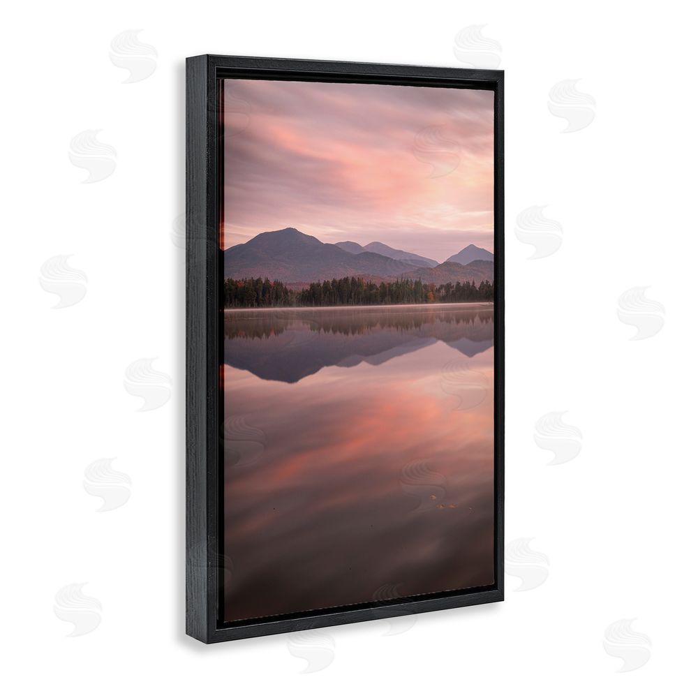 James Rodewald Dawn Reflection In Glory Black Floating Frame Canvas Wall Art Print