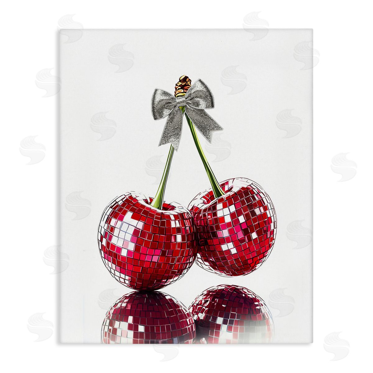 Christine Simpson Art Cherry Disco Balls Canvas Wall Art Print
