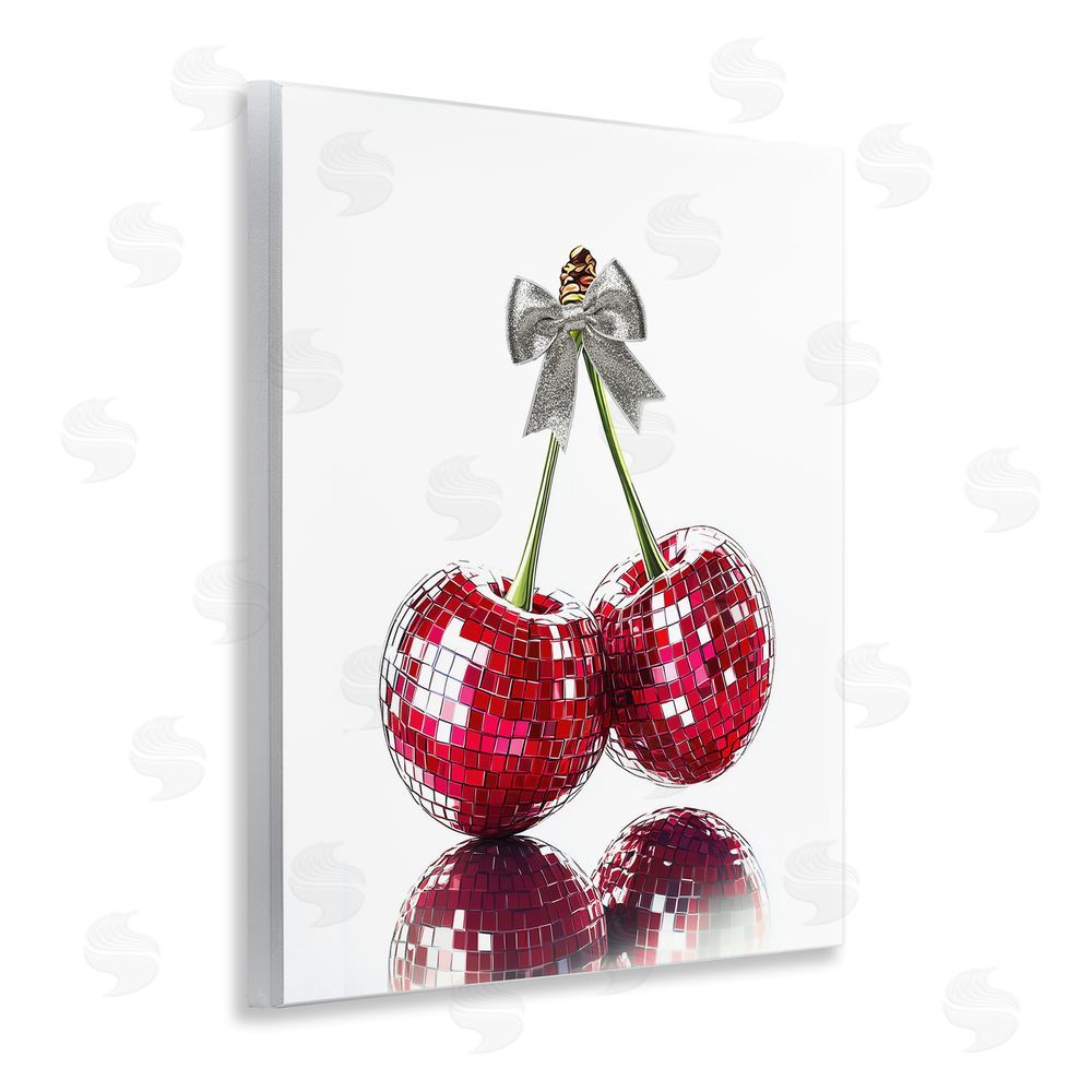 Christine Simpson Art Cherry Disco Balls Wall Plaque Art Print