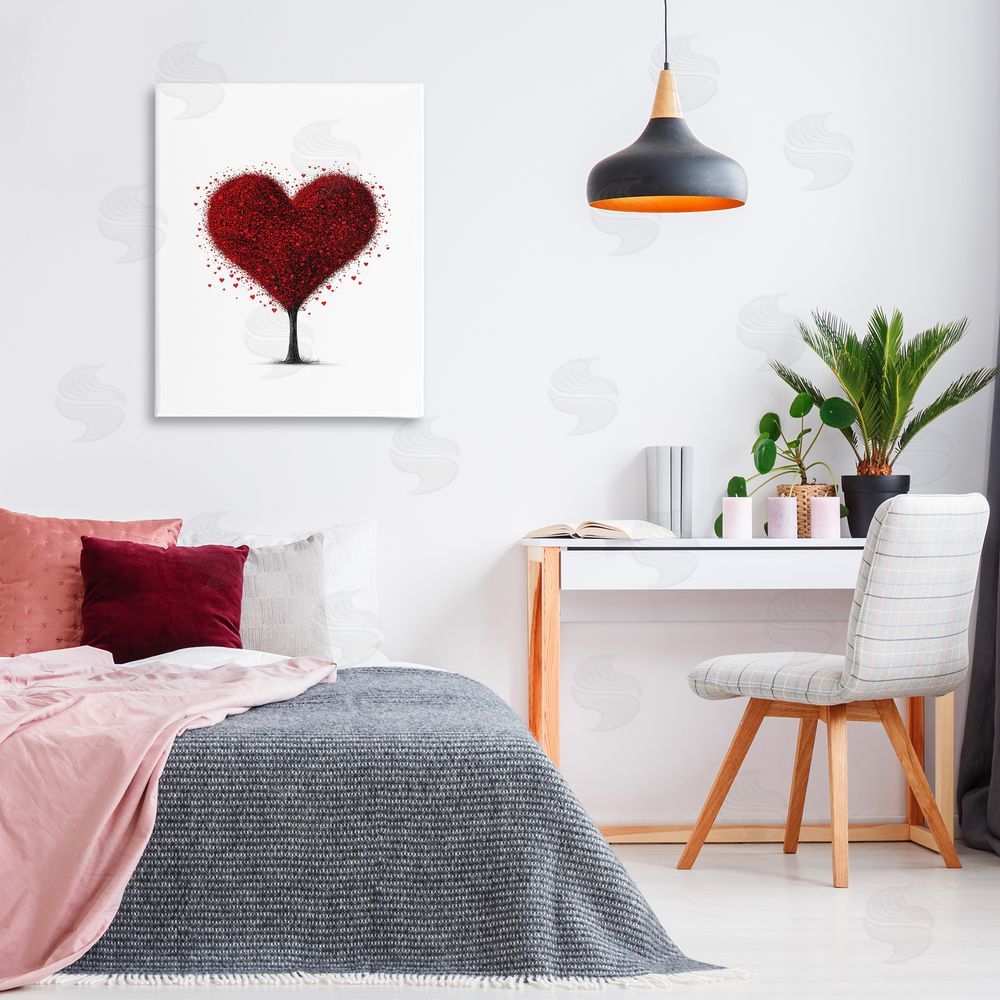 Christine Simpson Art Blooming Heart Tree Canvas Art on Wall