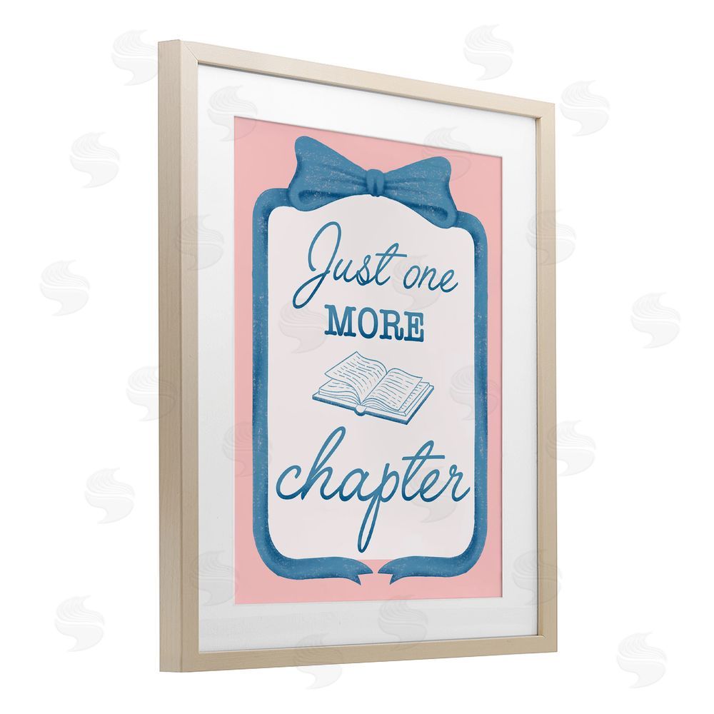 Marcus Prime Chic Just One More Chapter Birch Framed Print Under Glass with White Mat Wall Art