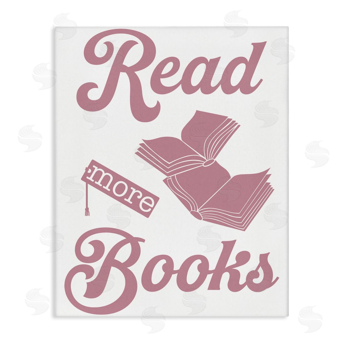 Marcus Prime Read More Books Pink Canvas Wall Art Print