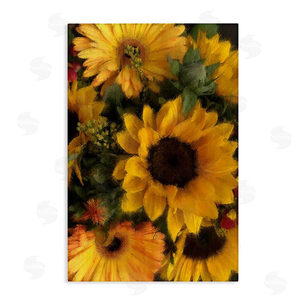 Kim Allen Bunches of Garden Sunflowers Canvas Wall Art Print
