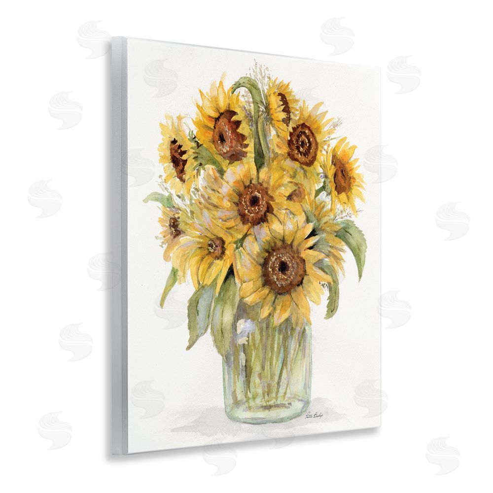 Patti Bishop Sunflower Bouquet in Watercolors Wall Plaque Art Print
