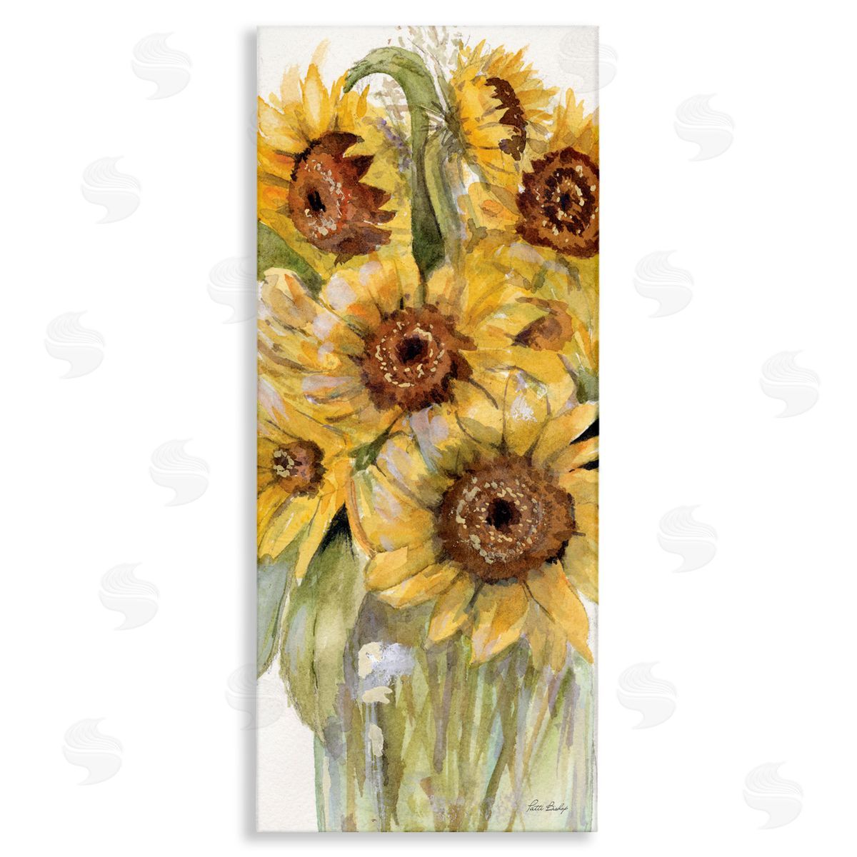 Patti Bishop Sunflowers Bouquet Close Up Canvas Wall Art Print