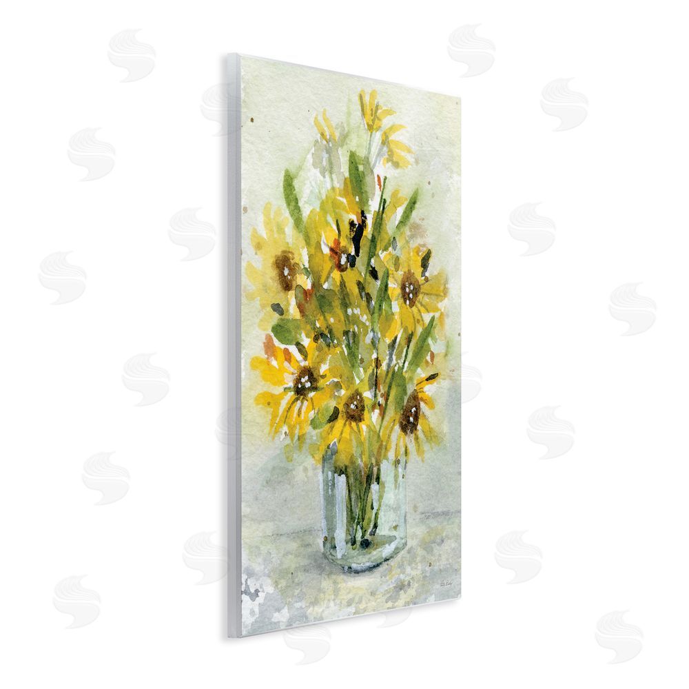 Patti Bishop Sun Flowers & Daisy Bouquet Wall Plaque Art Print