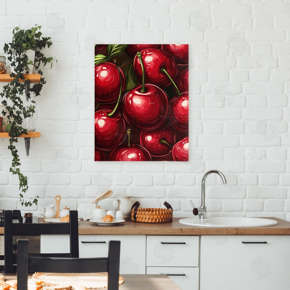 Christine Simpson Art Lush Juicy Cherries Harvest Canvas Art on Wall