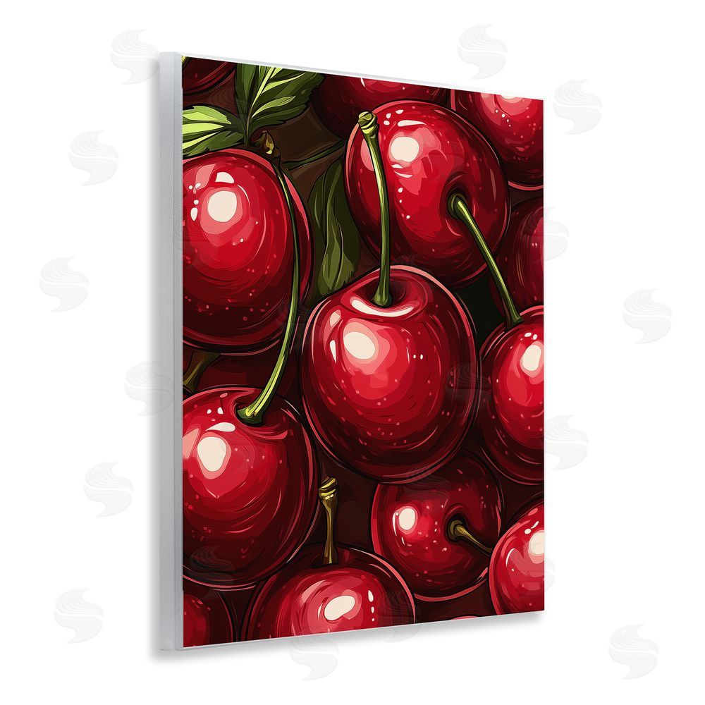 Christine Simpson Art Lush Juicy Cherries Harvest Wall Plaque Art Print