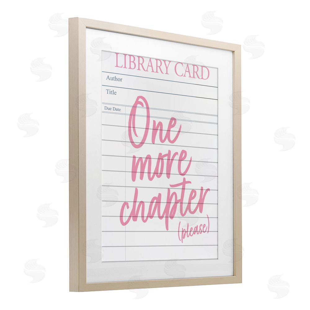 Emily Dumas One More Chapter Please Birch Framed Print Under Glass with White Mat Wall Art