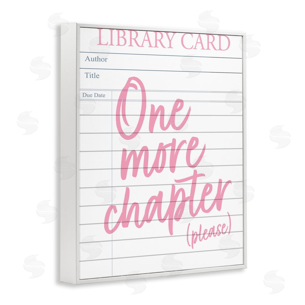 Emily Dumas One More Chapter Please White Framed Giclee Wall Art Print