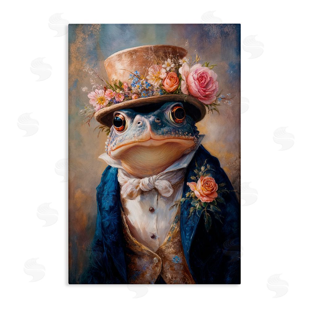 Wumples Victorian Toad Portrait Canvas Wall Art Print
