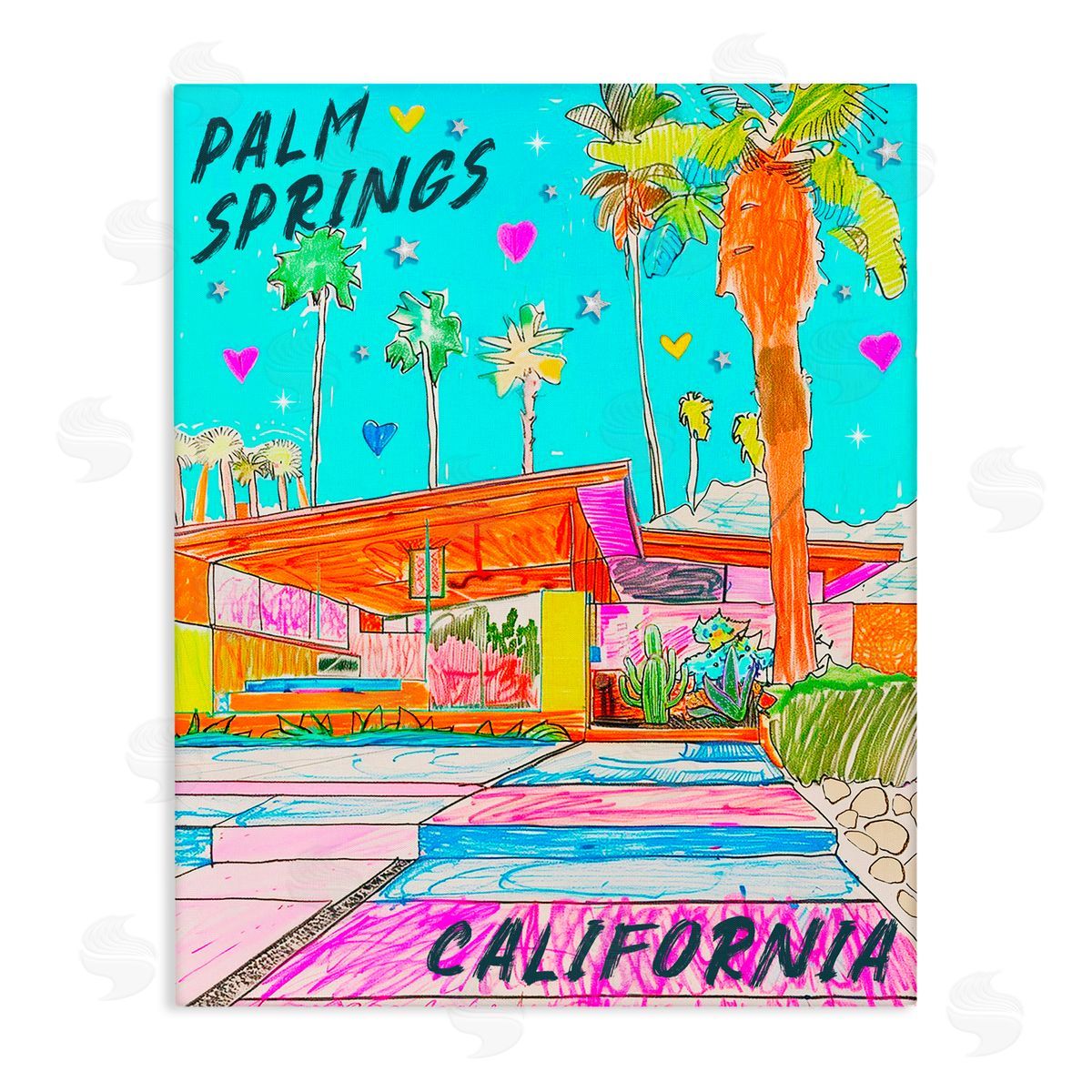 Jess Stempel Palm Springs Canyon Canvas Wall Art Print
