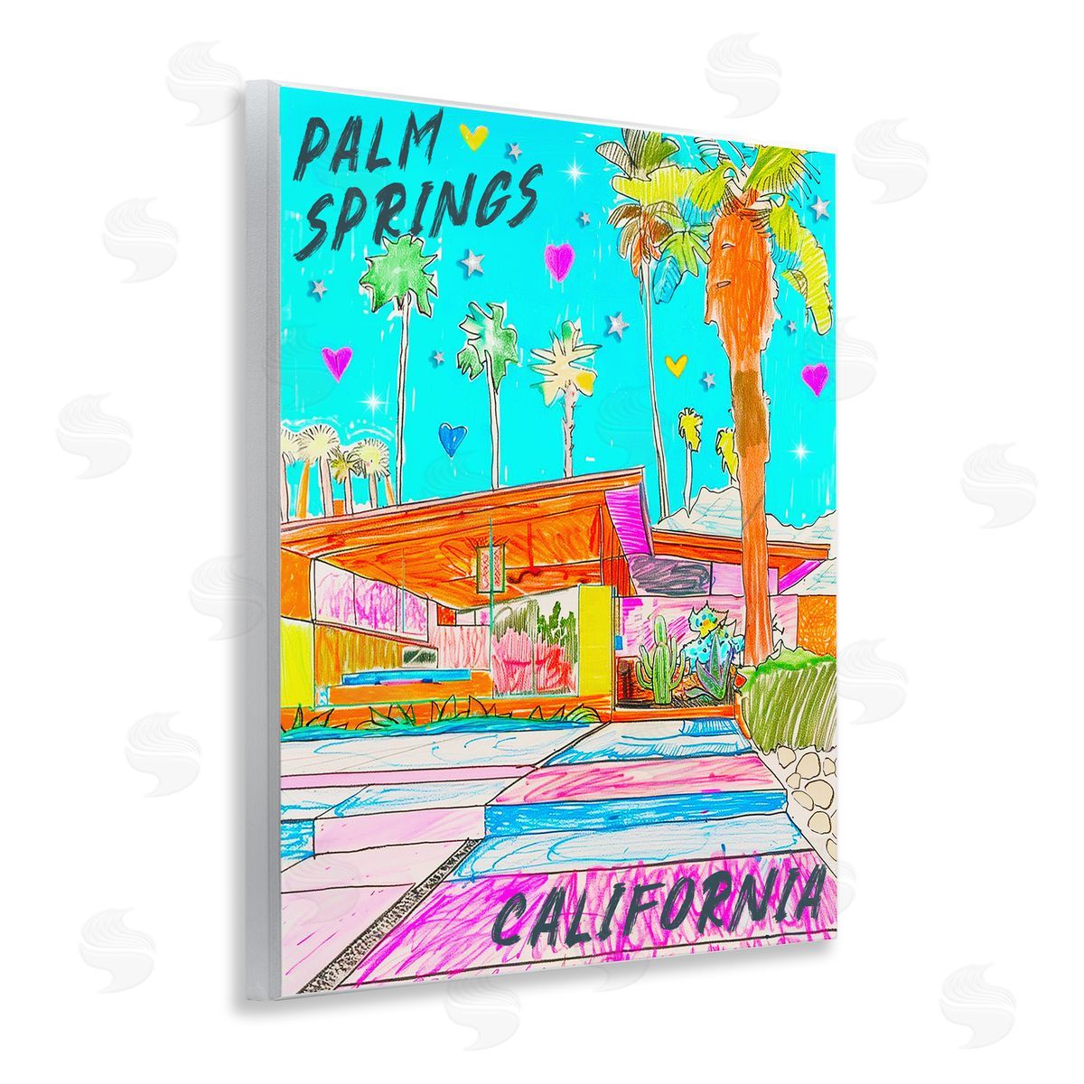 Jess Stempel Palm Springs Canyon Wall Plaque Art Print