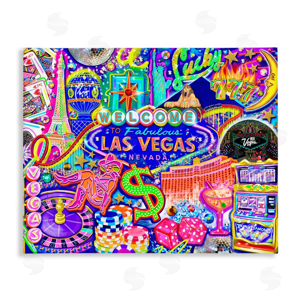 Jess Stempel Fabulous Las Vegas Fun Canvas Wall Art Print