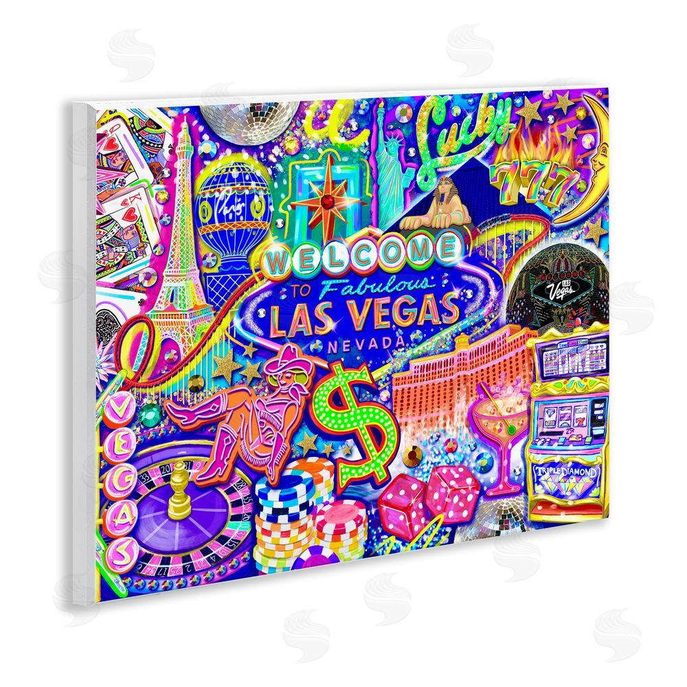 Jess Stempel Fabulous Las Vegas Fun Wall Plaque Art Print