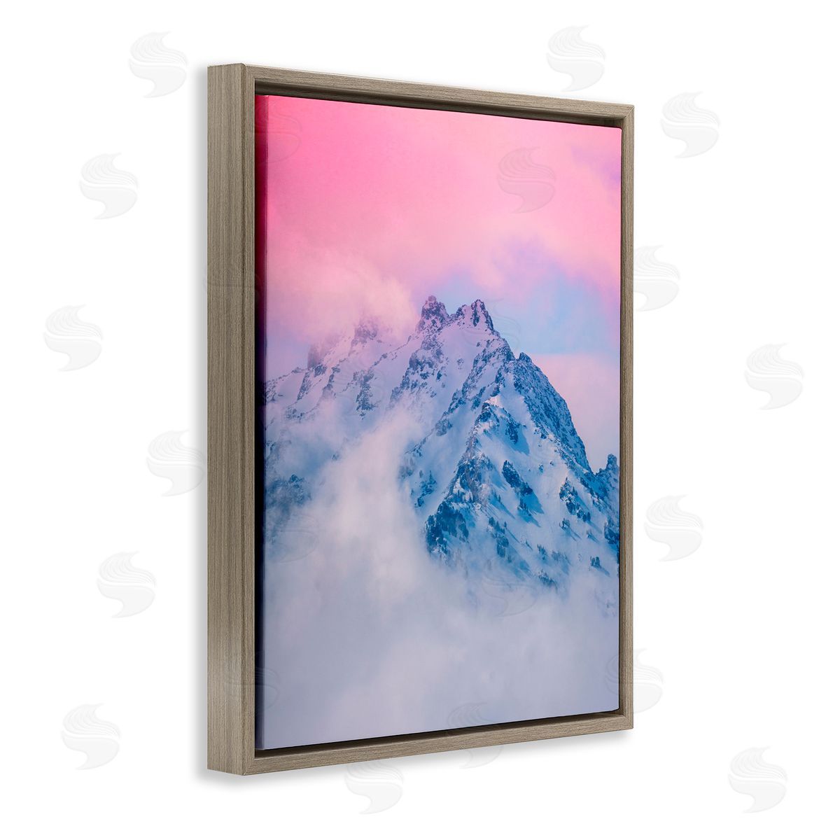 Jared Kreiss Pastel Wyoming Wonders Brown Floating Frame Canvas Wall Art Print