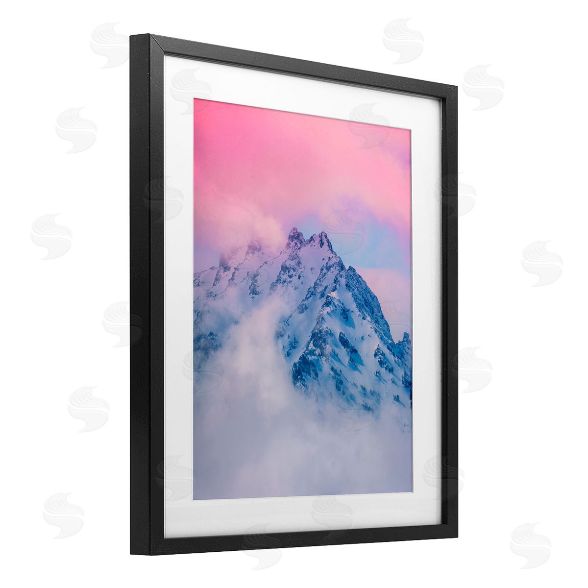 Jared Kreiss Pastel Wyoming Wonders Black Framed Print Under Glass with White Mat Wall Art