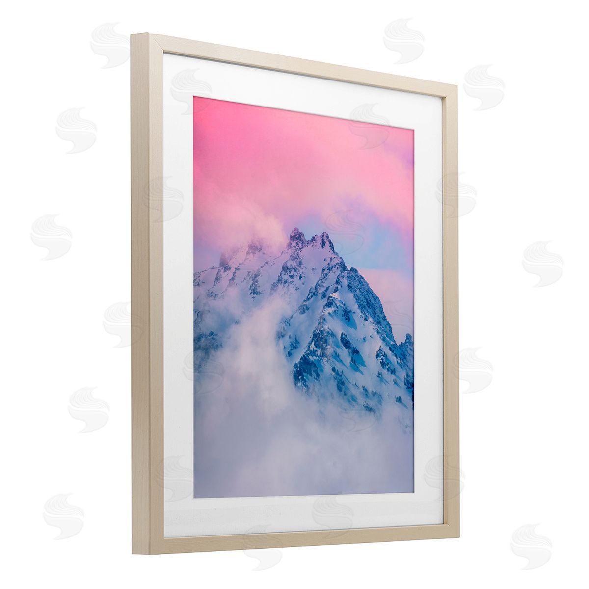 Jared Kreiss Pastel Wyoming Wonders Birch Framed Print Under Glass with White Mat Wall Art