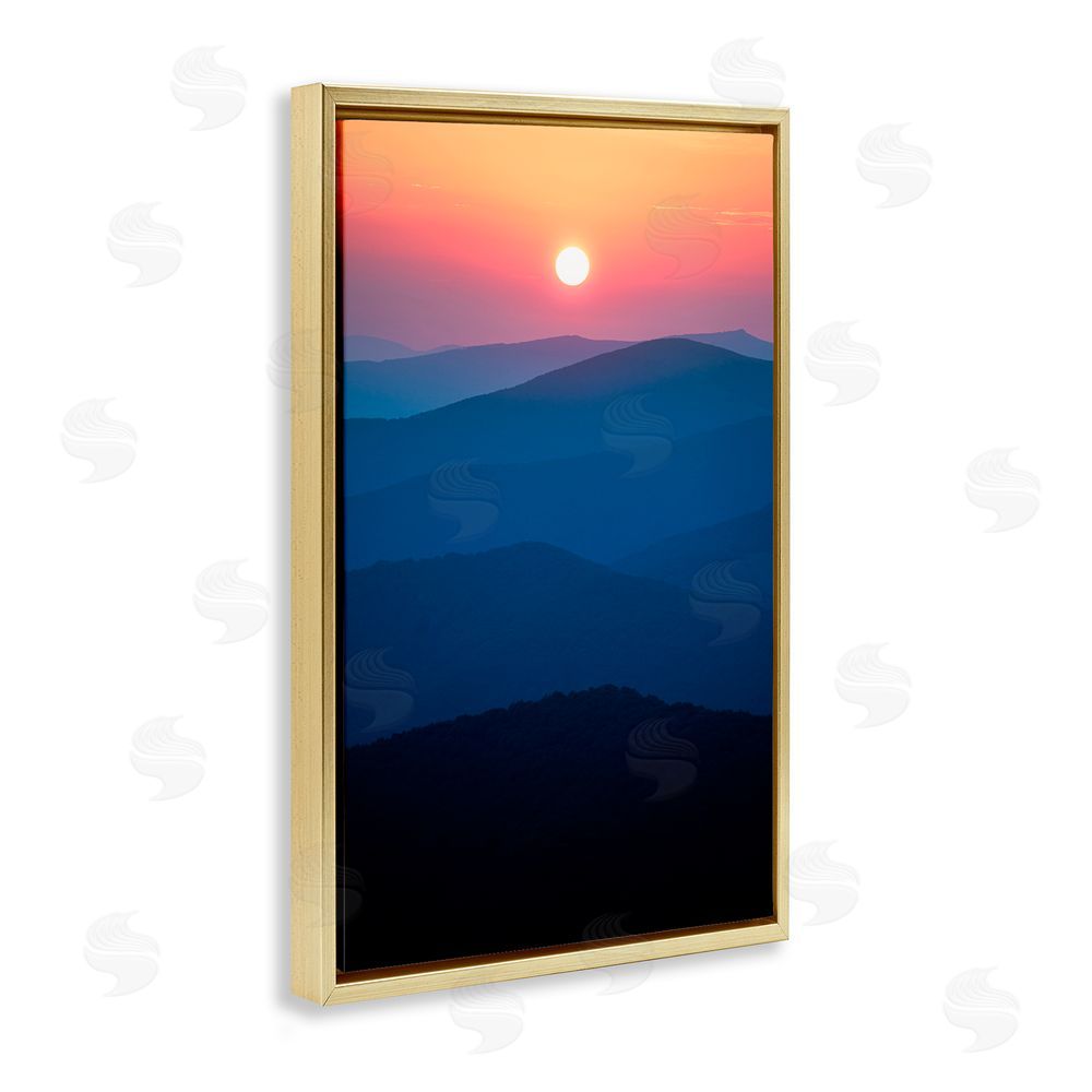 Jared Kreiss Tennessee Mornings Sunrise Gold Floating Frame Canvas Wall Art Print