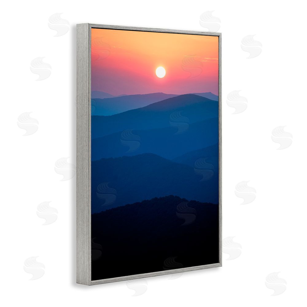 Jared Kreiss Tennessee Mornings Sunrise Gray Framed Giclee Wall Art Print