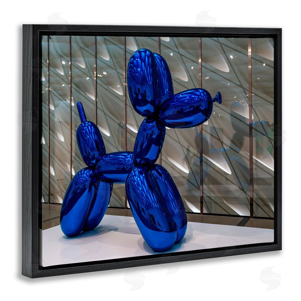 Jeff Poe Photography Koons Sculpture Photography Black Floating Frame Canvas Wall Art Print