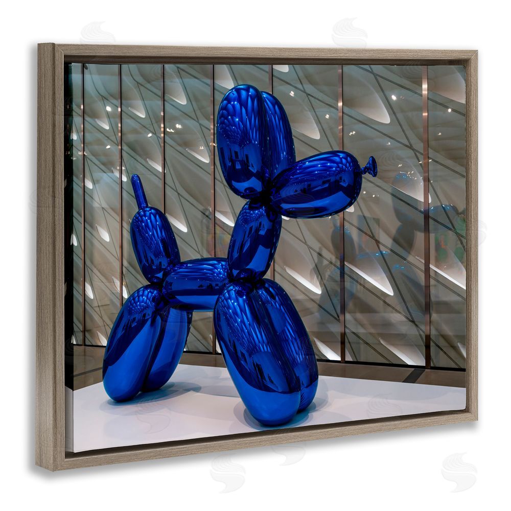 Jeff Poe Photography Koons Sculpture Photography Brown Floating Frame Canvas Wall Art Print