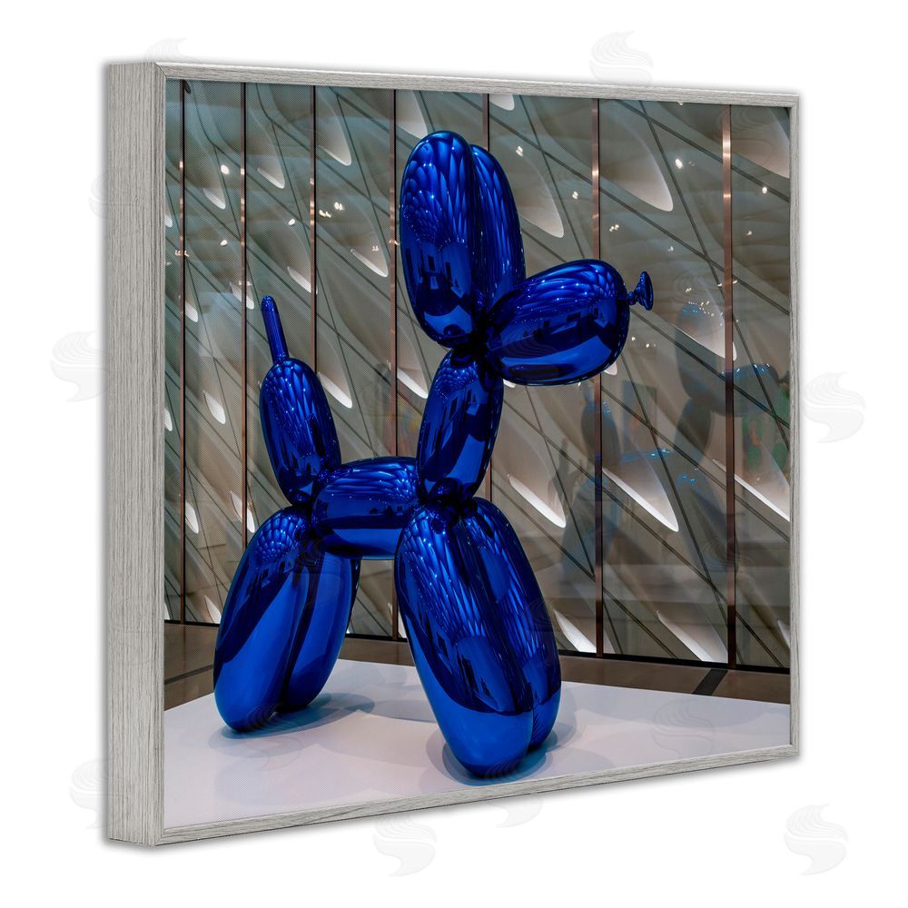 Jeff Poe Photography Koons Sculpture Photography Gray Framed Giclee Wall Art Print