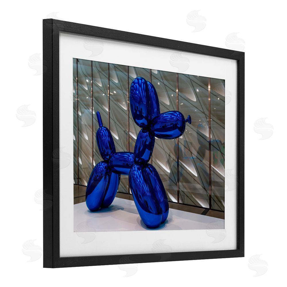 Jeff Poe Photography Koons Sculpture Photography Black Framed Print Under Glass with White Mat Wall Art
