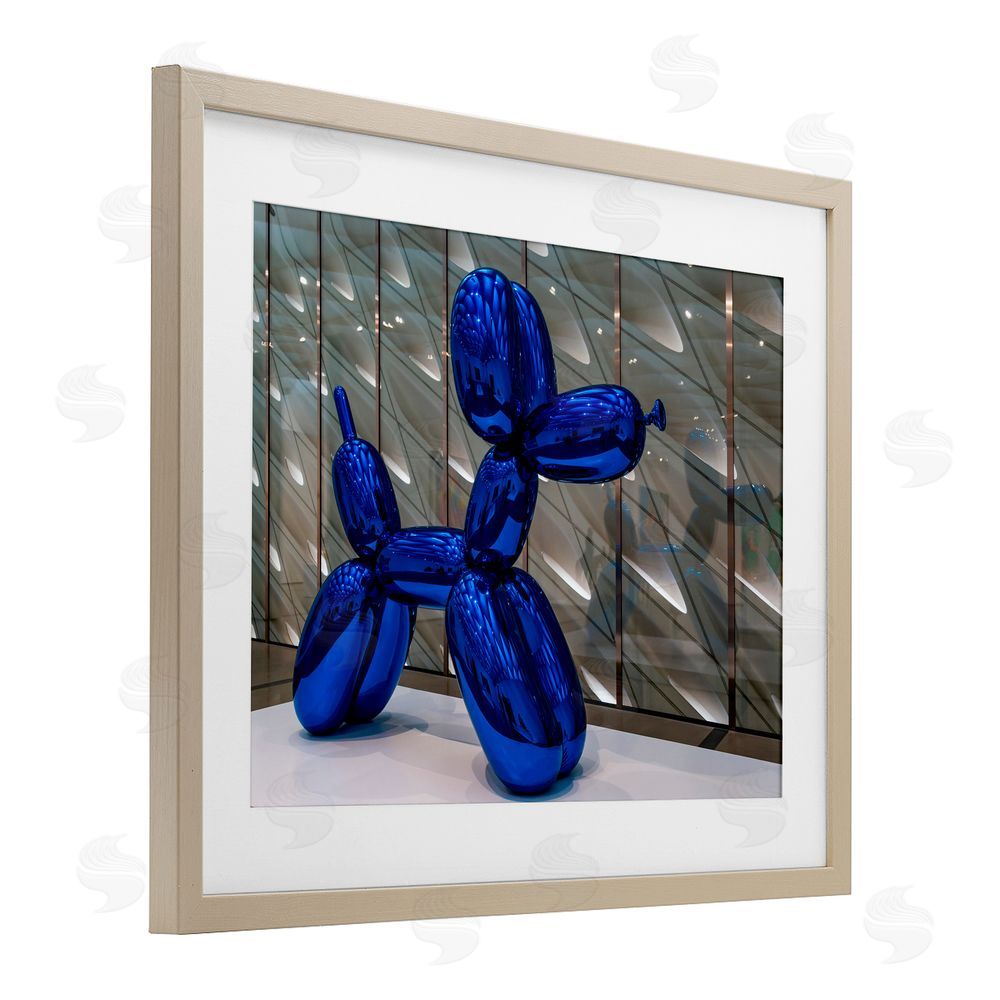 Jeff Poe Photography Koons Sculpture Photography Birch Framed Print Under Glass with White Mat Wall Art