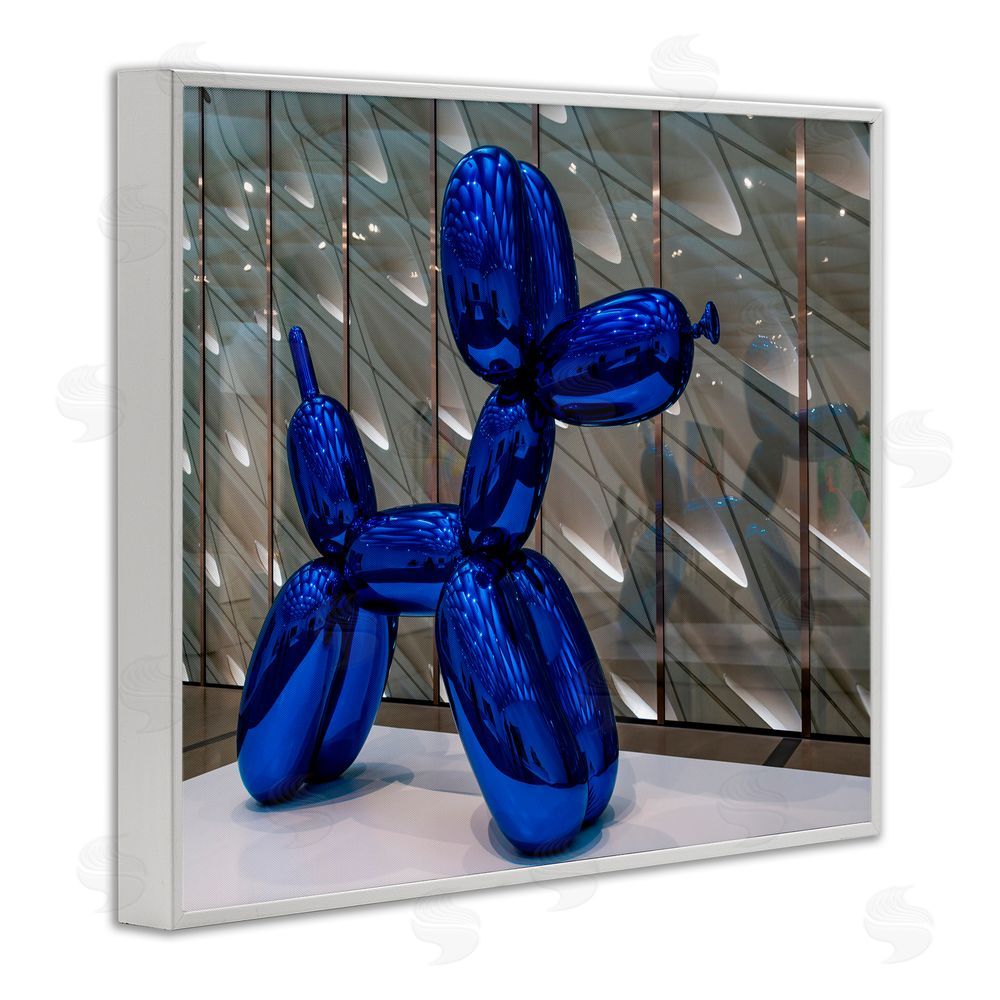 Jeff Poe Photography Koons Sculpture Photography White Framed Giclee Wall Art Print