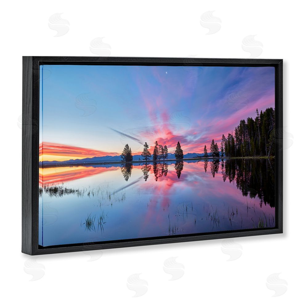 Jon Evan Gull Point At Sunrise Black Floating Frame Canvas Wall Art Print