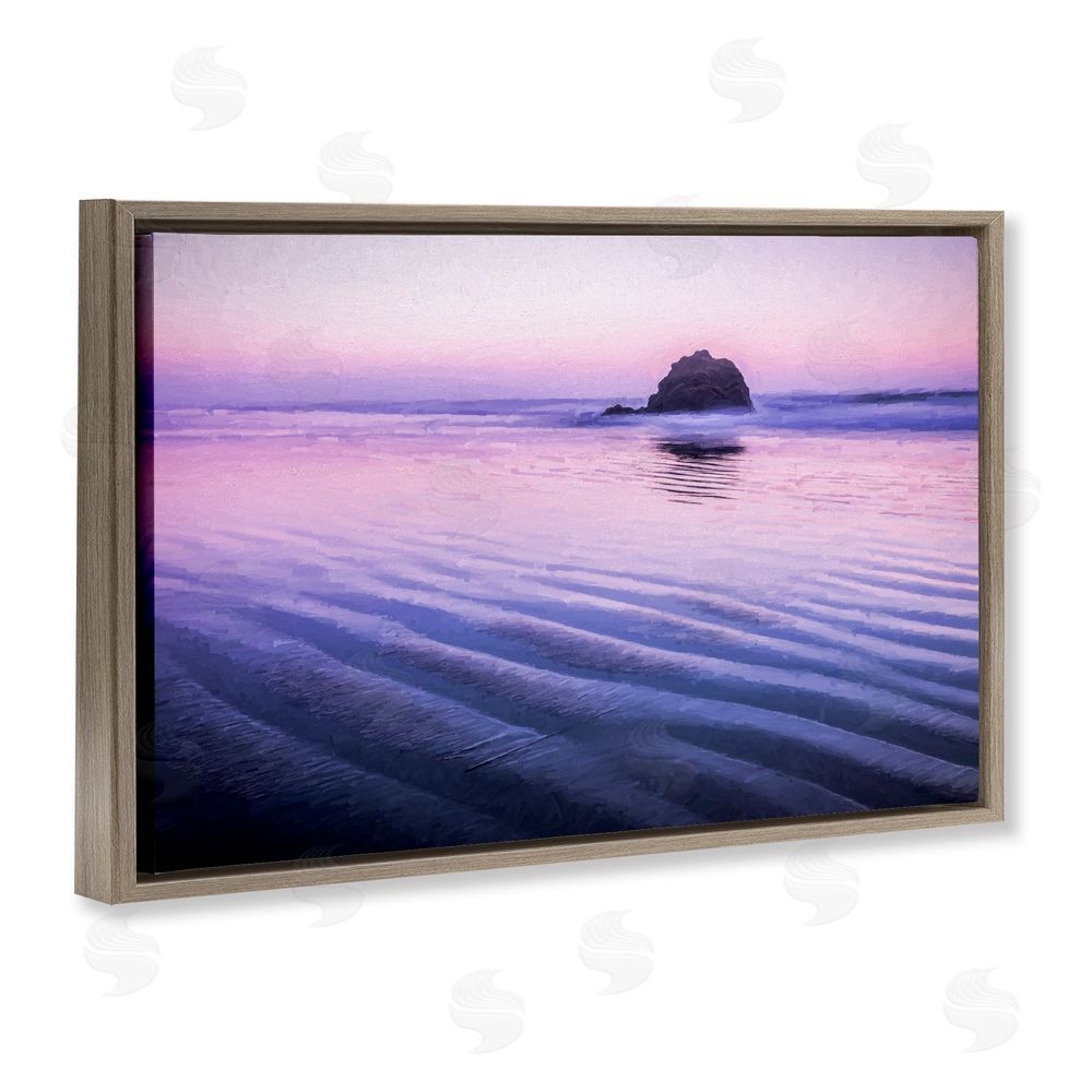 Jon Evan Tranquil And Still Waters Brown Floating Frame Canvas Wall Art Print