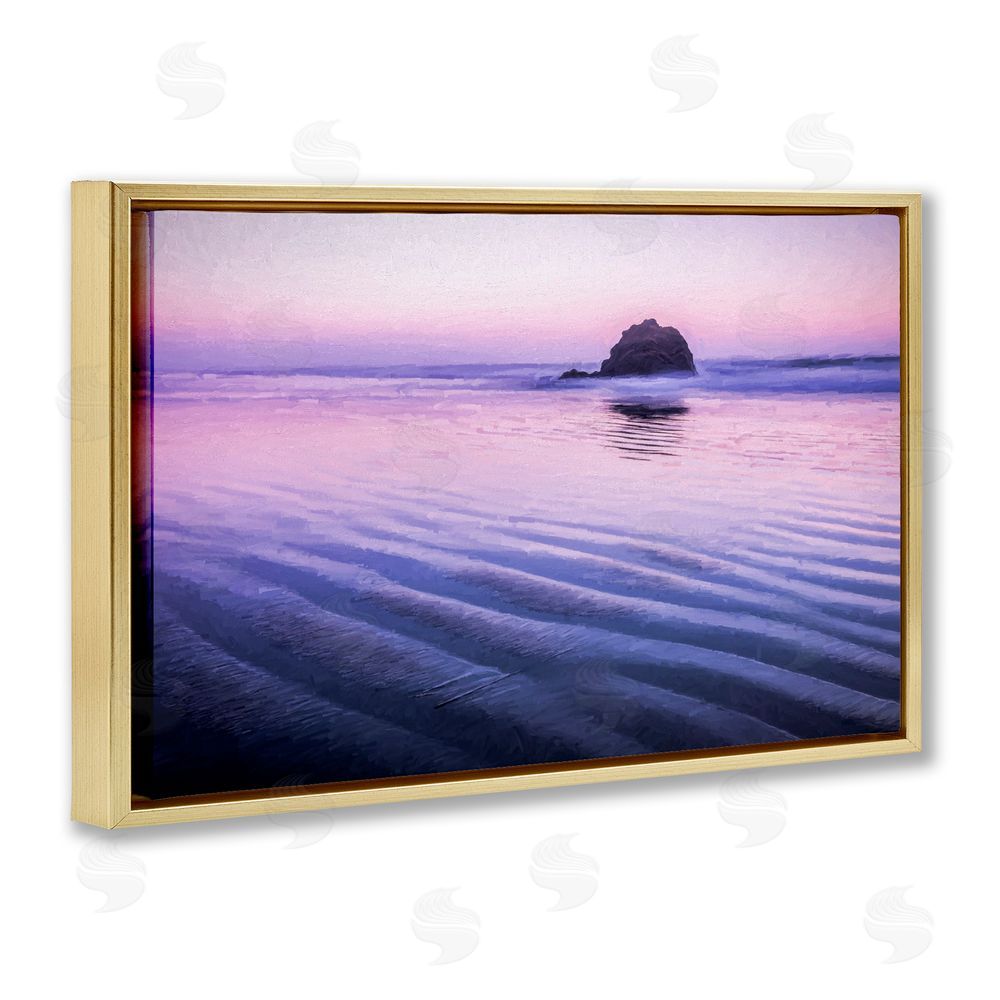Jon Evan Tranquil And Still Waters Gold Floating Frame Canvas Wall Art Print