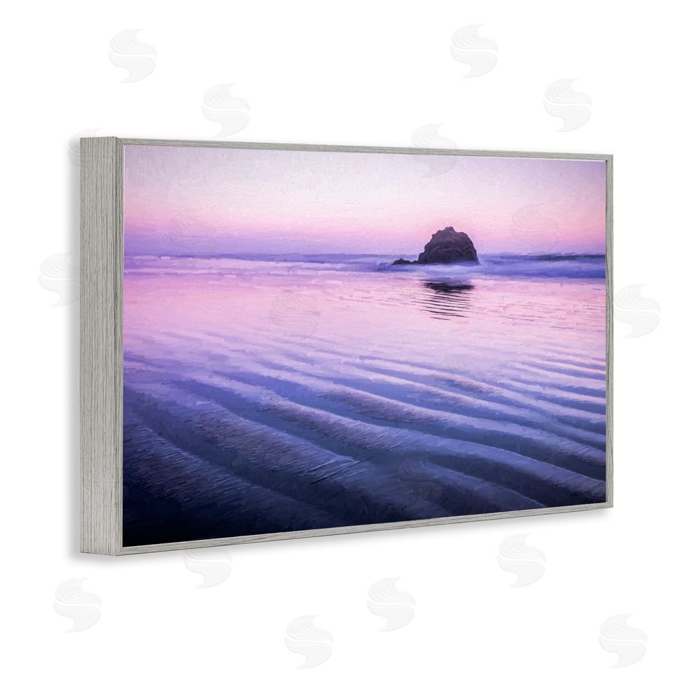 Jon Evan Tranquil And Still Waters Gray Framed Giclee Wall Art Print